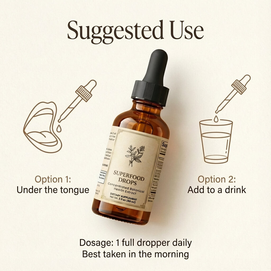 Superfood Drops (Concentrated Botanical Health Extract)
